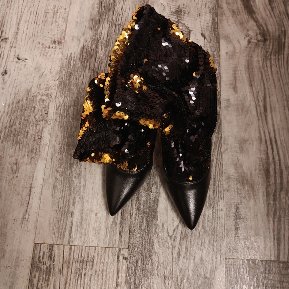 Gold and black sequence bootie - Picture 6 of 6